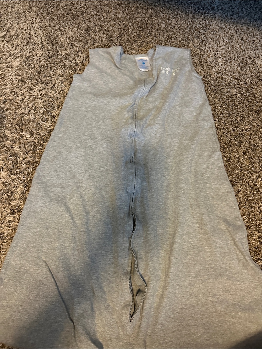 Halo brand large Gray Kids Sleeveless Zip-Front Pajama Sleep Sack